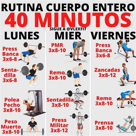 NUTRICION|EJERCICIO|SALUD on Instagram: “RUTINA CUERPO ENTERO EN 40 ...