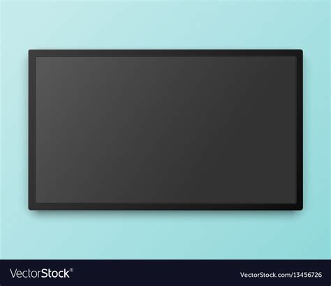 Tv screen template with empty high Royalty Free Vector Image