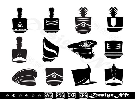 Marching Band Hat Svg, Clipart, Cut Files for Silhouette, Vector, Dxf, Eps, Png, Design - Etsy