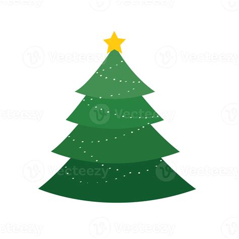 simple Christmas tree illustration 12414539 PNG