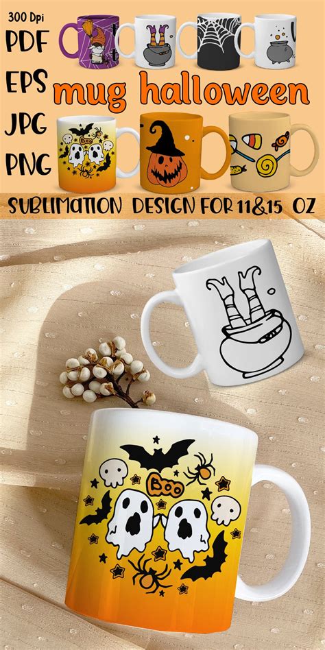 Halloween Mug bundle sublimation PNG Halloween quotes