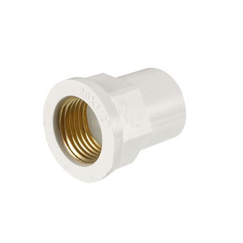 20mm Slip x 1/2 PT Female Brass Thread PVC Pipe Fitting Adapters ...