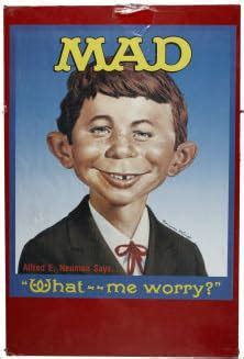 Alfred E. Neuman Poster Mad "What - Me Worry?", 23" x 28": Norman Mingo: Amazon.com: Books