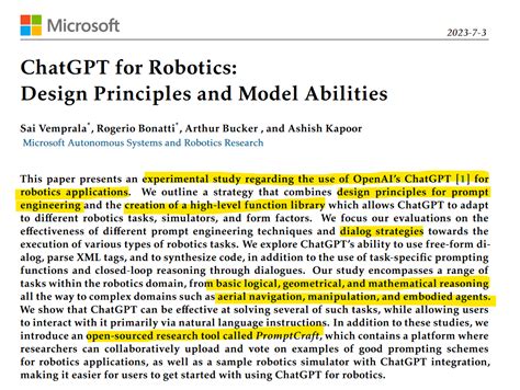 ChatGPT Breaks New Ground in Robotics! This New Microsoft Research Shows How – Be on the Right ...