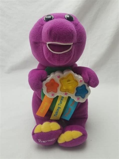 Barney Singing 3 Songs & Talking Light Up 2002 Plush Doll Mattel 11' Stuffed Toy | eBay