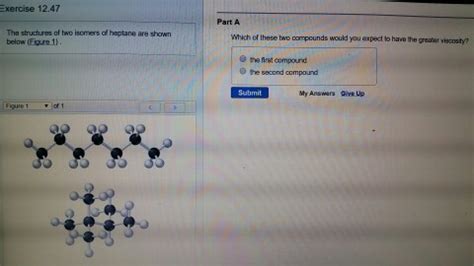 Solved The structure of two isomers of heptane are shown | Chegg.com