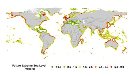 Global Sea Level Rise Map - Joli Rowena