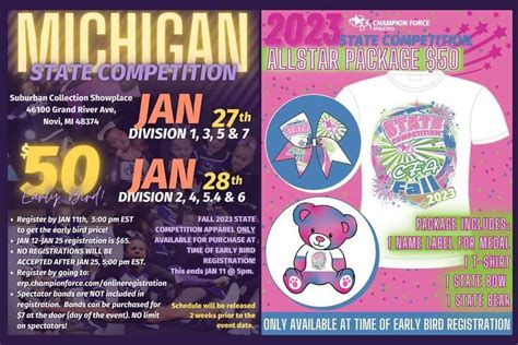 State Competition , Suburban Collection Showplace, Novi, 27 January 2024 | AllEvents.in