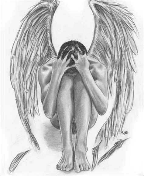 imagem de anjo realista | Angel drawing, Angel art, Fallen angel