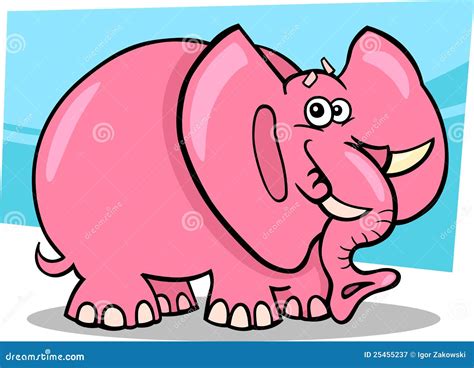 Pink Elephant Cartoon Royalty Free Stock Photography - Image: 25455237