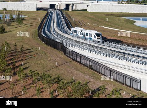 Orlando Florida International Airport Shuttle Tram Stock Photo - Alamy