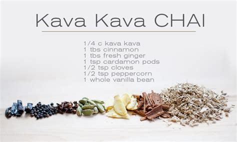 best kava kava chai recipe | Kava tea, Herbal drinks, Spice tea