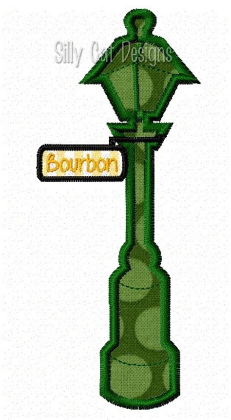 Bourbon Street Sign Applique Embroidery Design - Etsy