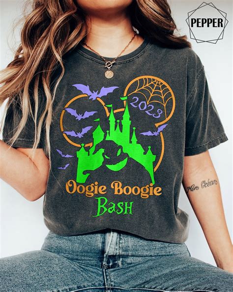 Disney Halloween 2023 Comfort Colors Shirt, Oogie Boogie Bash 2023 Shirt, Disney Halloween ...