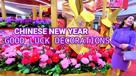 Hong Kong Chinese New Year 2023 | CNY Good Luck Decorations in Festival Mall - YouTube