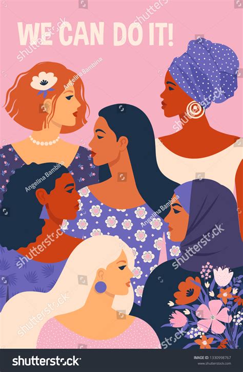 We Can Do Poster International Womens Stock Vector (Royalty Free ...