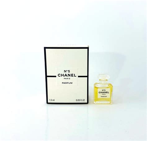 Chanel No 5 Parfum 1.5 ml. 0.05 fl.oz. mini micro perfume new in box | eBay