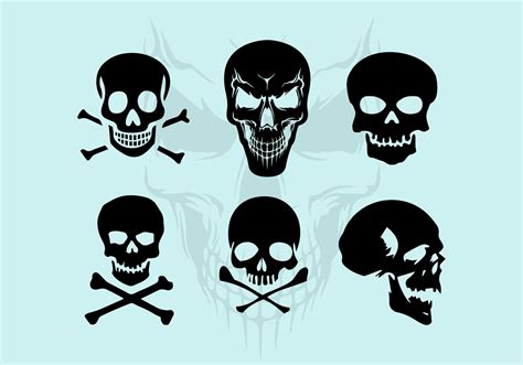 Vector Skull Silhouette Illustrations - Download Free Vectors, Clipart Graphics & Vector Art