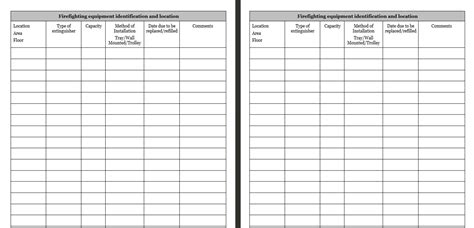 Fire Safety Log Book Fire Safety Log Book Printable Fire Safety Log Book Template UK Fire Safety ...