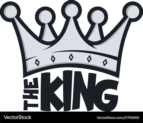 King crown Royalty Free Vector Image - VectorStock