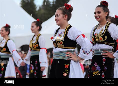 Serbian Folk Dance Ensemble Stock Photo - Alamy