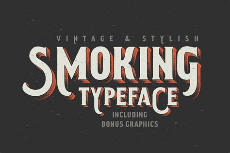 Smoking Typeface font free download • AllBestFonts.com