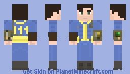 Fallout 4 - Vault Dweller Minecraft Skin