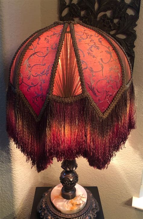 Rosalee Vintage Style lampshade | Etsy (With images) | Victorian lampshades, Purple lamp ...