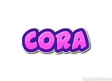 Cora Logo | Free Name Design Tool from Flaming Text