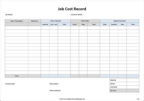 Pricing Spreadsheet Template Database