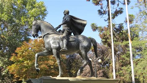 Equestrian statue of Diego de Almagro in Santiago de Chile Chile