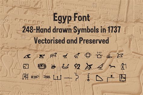 Egypt-Font | Symbol Fonts ~ Creative Market