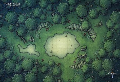 Forest Gate Battle Map 22x34 Dndmaps Dnd World Map Forest Map | Images and Photos finder