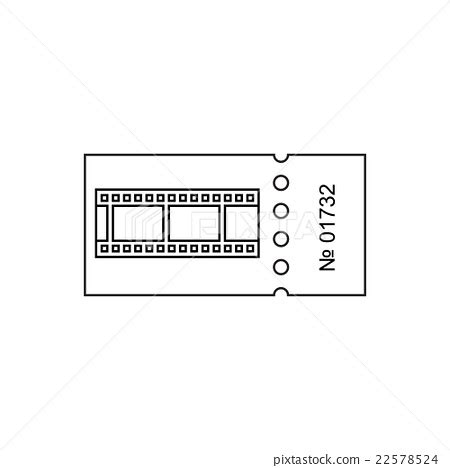 Ticket outline icon - Stock Illustration [22578524] - PIXTA