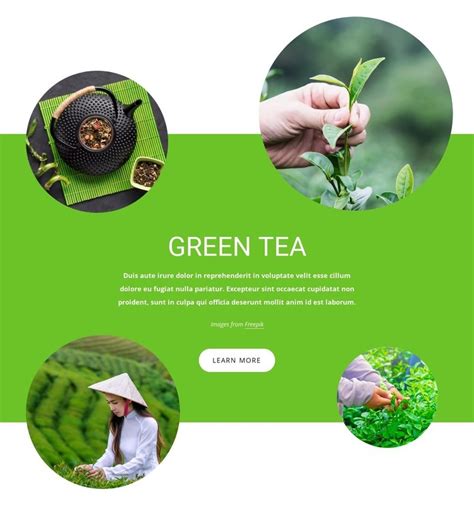 Green tea Homepage Design