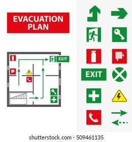 Fire Evacuation Map Symbols