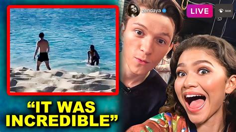 Tom Holland And Zendaya Speak On Their Beach Date - YouTube