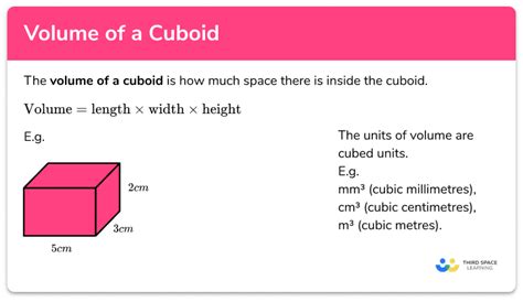 Volume of a Cuboid - GCSE Maths - Steps, Examples & Worksheet