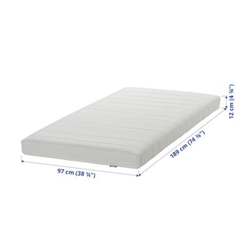 ÅSVANG foam mattress, medium firm/white, Twin - IKEA