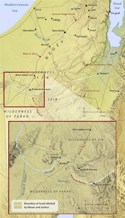 Kadesh-Barnea and Its Surroundings – Bible Mapper Atlas