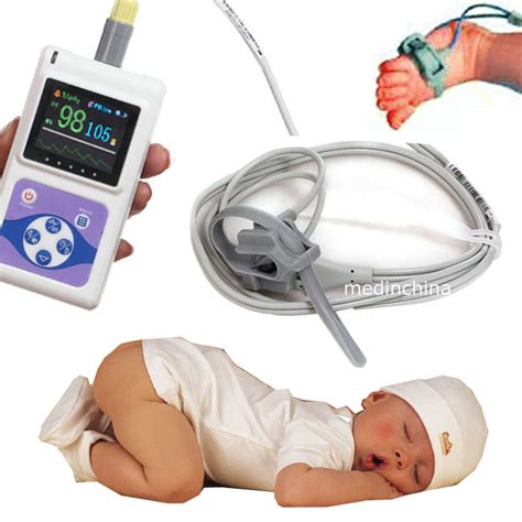 Infant Neonatal baby Handheld Pulse Oximeter Spo2 Monitor with Free ...