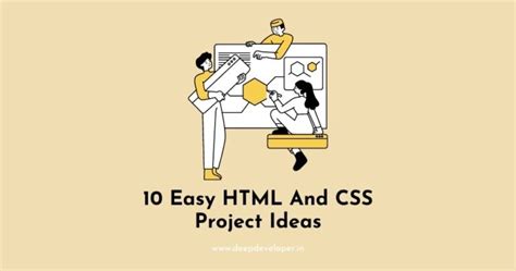 10 Easy HTML And CSS Project Ideas - deepdeveloper