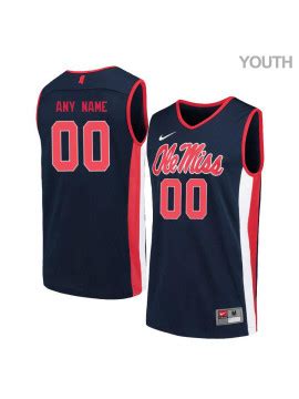 Custom Rebels Basketball Jerseys, Personalized University of Ole Miss ...