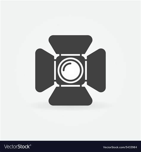 Spotlight logo or icon Royalty Free Vector Image