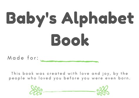 Coloring Alphabet Coloring Book Baby Shower Keepsake Baby's First ABC Book Virtual Baby Shower ...
