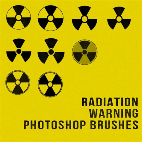 Radiation Warning Symbol Photoshop Brushes by sdwhaven on deviantART