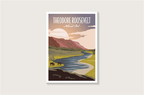 Theodore Roosevelt Park Poster Graphic by DOMSTOCK · Creative Fabrica