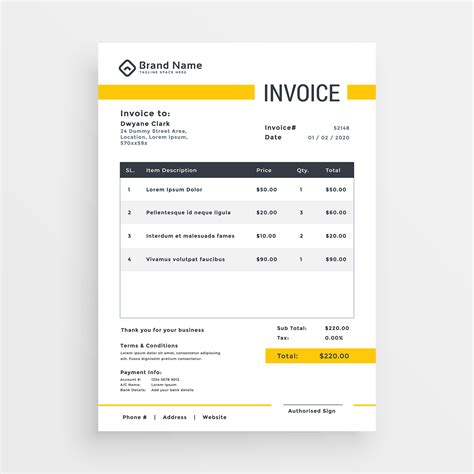 Modern Invoice Design With Mockup | Behance