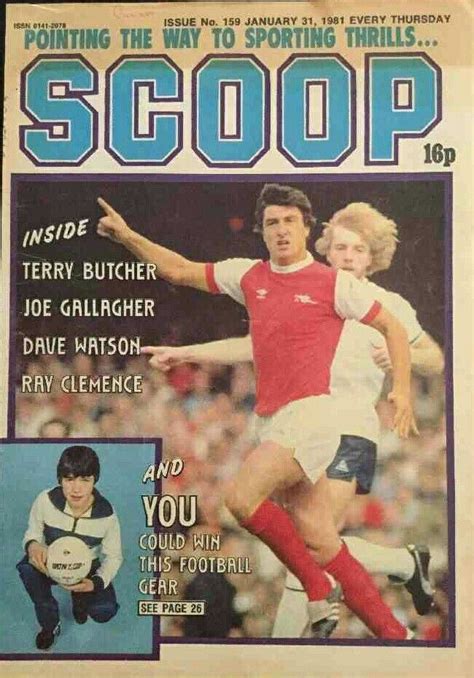 Scoop magazine in Jan 1981 featuring Arsenal v Tottenham on the cover ...