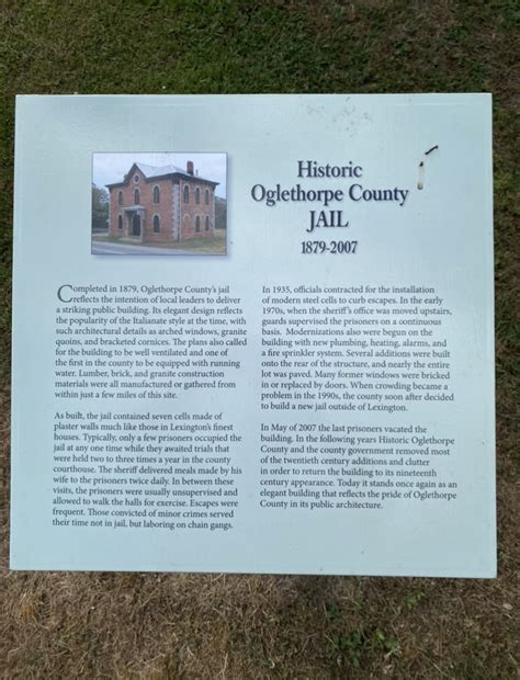 Photo: Historic Oglethorpe County Jail Marker